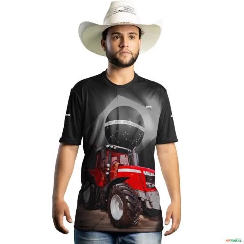 Camiseta Agro Brk Trator Ferguson Brasil com Uv50 -  Gênero: Masculino Tamanho: G