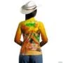 Camisa Agro BRK A Força da Terra Milho com UV50 + -  Gênero: Feminino Tamanho: Baby Look M