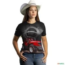 Camiseta Agro Brk Trator Ferguson Brasil com Uv50 -  Gênero: Feminino Tamanho: Baby Look XXG