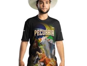 Camiseta Agro Brk Pecuária 2.0 com Uv50 -  Gênero: Masculino Tamanho: PP