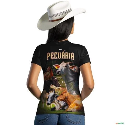 Camiseta Agro Brk Pecuária 2.0 com Uv50 -  Gênero: Feminino Tamanho: Baby Look PP