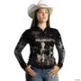 Camisa Agro BRK Vaca Holandesa com UV50 + -  Gênero: Feminino Tamanho: Baby Look XXG