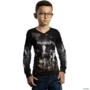 Camisa Agro BRK Vaca Holandesa com UV50 + -  Gênero: Infantil Tamanho: Infantil M