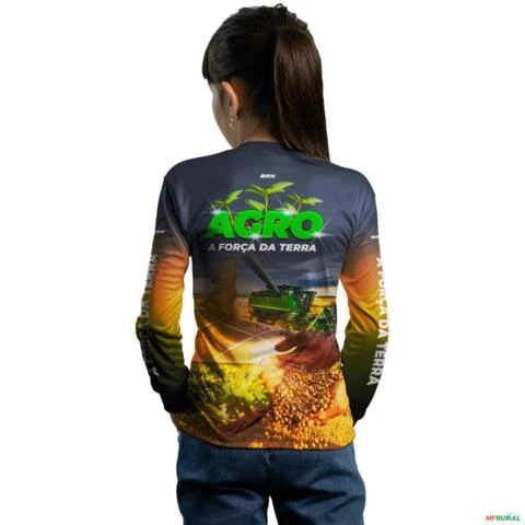 Camisa Agro BRK Plantação de Soja com UV50 + -  Gênero: Infantil Tamanho: Infantil PP