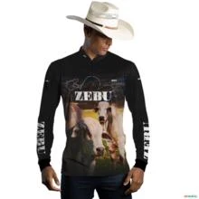 Camisa Agro Brk Cabeça Zebu com Uv50 -  Gênero: Masculino Tamanho: XXG