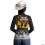 Camisa Agro BRK Team Roping Rodeio com UV50 + -  Gênero: Feminino Tamanho: Baby Look GG