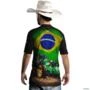 Camiseta Agro Brk Trator John Brasil com Uv50 -  Gênero: Masculino Tamanho: XG
