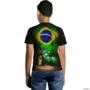 Camiseta Agro Brk Trator John Brasil com Uv50 -  Gênero: Infantil Tamanho: Infantil GG