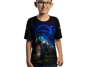 Camiseta Agro Brk Trator Holland com Uv50 -  Gênero: Infantil Tamanho: Infantil XXG