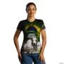 Camiseta Agro BRK Feminina As Menina da Pecuária com UV50 + -  Gênero: Feminino Tamanho: Baby Look PP