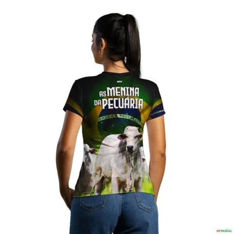 Camiseta Agro BRK Feminina As Menina da Pecuária com UV50 + -  Gênero: Feminino Tamanho: Baby Look P