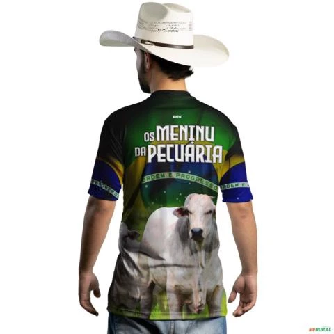 Camiseta Agro Brk Os Mininu da Pecuária com Uv50 -  Gênero: Masculino Tamanho: XXG