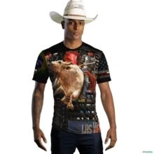 Camiseta Country Brk Rodeio Bull Rider Brasil com Uv50 -  Tamanho: XG