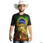 Camiseta Agro Brk Trator Brasil com Uv50 -  Gênero: Masculino Tamanho: P
