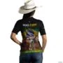Camiseta Agro BRK Brasil é Agropecuária com UV50 + -  Tamanho: Baby Look P