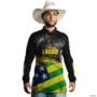 Camisa Agro BRK Goiás é Agro com UV50 + -  Tamanho: XG