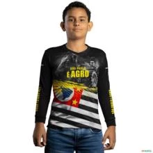 Camisa Agro BRK São Paulo é Agro com UV50 + -  Tamanho: Infantil G