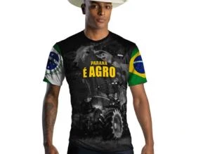 Camiseta Agro Brk Paraná é Agro com Uv50 -  Tamanho: P