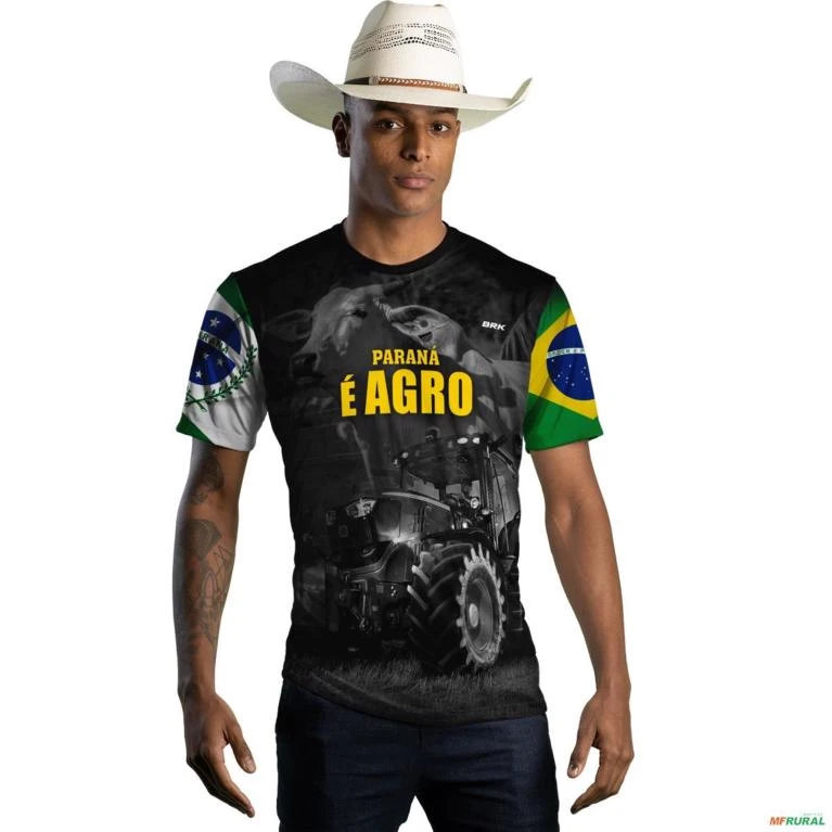 Camiseta Agro Brk Paraná é Agro com Uv50 -  Tamanho: M