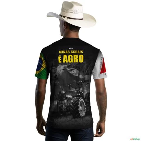 Camiseta Agro Brk Minas Gerais é Agro com Uv50 -  Tamanho: XXG