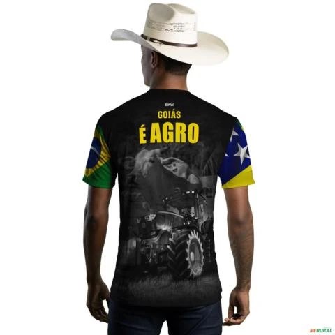 Camiseta Agro Brk Goias é Agro com Uv50 -  Tamanho: M
