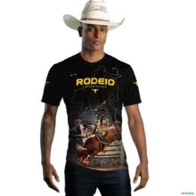 Camiseta Country Brk Rodeio Apurrinhado com Uv50 -  Gênero: Masculino Tamanho: XXG