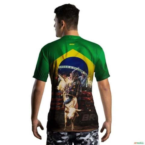 Camiseta Agro Brk Rodeio Brasil com Uv50 -  Tamanho: G