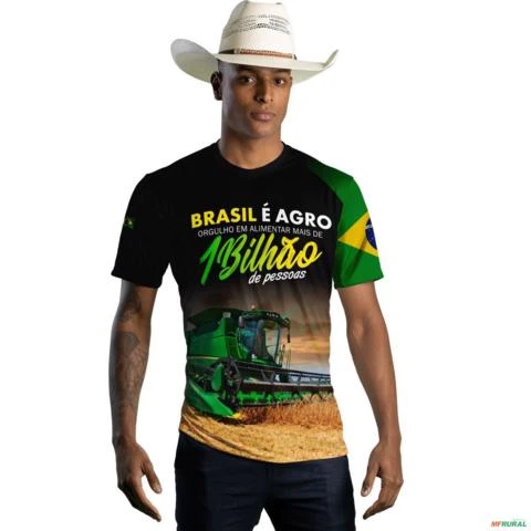 Camiseta Agro Brk Agro é Bilhão com Uv50 -  Tamanho: P