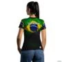 Camiseta Agro BRK Brasil Acima de Tudo com UV50 + -  Tamanho: Baby Look PP