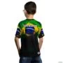 Camiseta Agro BRK Brasil Acima de Tudo com UV50 + -  Tamanho: Infantil XG