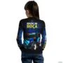 Camisa Country BRK Xadrez Azul Made in Roça com UV50 + -  Gênero: Infantil Tamanho: Infantil M