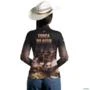 Camisa Agro BRK Força do Agro Suinocultura com UV50 + -  Gênero: Feminino Tamanho: Baby Look M