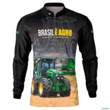 Camisa Agro BRK Preta Brasil é Agro com UV50 + Envio Imediato -  Gênero: Masculino Tamanho: XG
