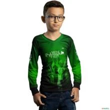 Camisa Agro BRK Verde Medicina Veterinária com UV50 + -  Gênero: Infantil Tamanho: Infantil G