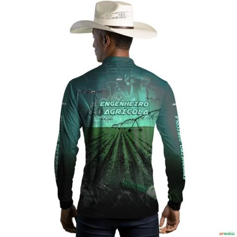 Camisa Agro BRK Engenheiro Agrícola com UV50 + -  Gênero: Masculino Tamanho: P