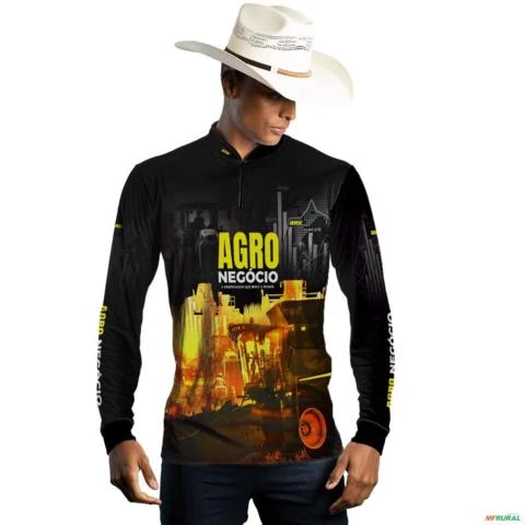Camisa Agro BRK Agro Raíz Haras com UV50 + -  Gênero: Masculino Tamanho: M