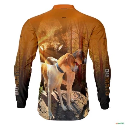 Camisa de Caça BRK Dumato Javali Foxhound Floresta com UV50 + -  Gênero: Masculino Tamanho: M