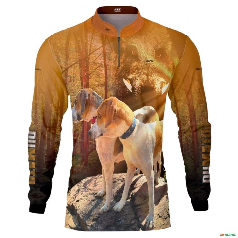 Camisa de Caça BRK Dumato Javali Foxhound Floresta com UV50 + -  Gênero: Masculino Tamanho: GG