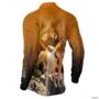 Camisa de Caça BRK Dumato Javali Foxhound Floresta com UV50 + -  Gênero: Masculino Tamanho: GG