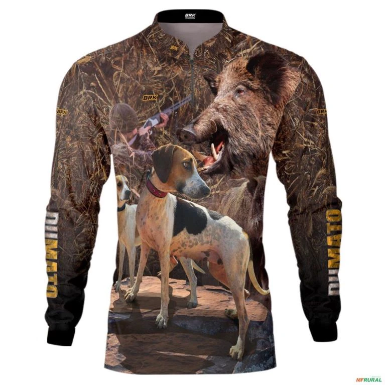 Camisa de Caça BRK Dumato Foxhound Camo Real Tree 2.0 com UV50 + -  Gênero: Masculino Tamanho: XG