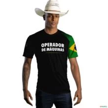 Camiseta de Profissão Brk Operador de Máquinas com Uv50 -  Gênero: Masculino Tamanho: PP