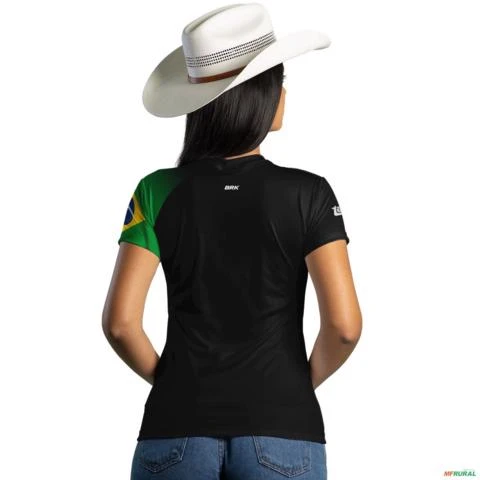 Camiseta de Profissão Brk Técnico Agrícola com Uv50 -  Gênero: Feminino Tamanho: Baby Look PP