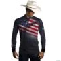 Camisa Agro BRK Estados Unidos com UV50 + -  Gênero: Masculino Tamanho: M
