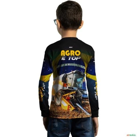 Camisa Agro BRK O Agro é Top com UV50 + -  Gênero: Infantil Tamanho: Infantil P