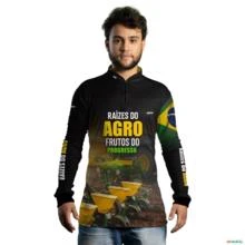 Camisa Agro BRK Raízes do Agro com UV50 + -  Gênero: Masculino Tamanho: XXG