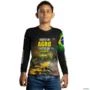 Camisa Agro BRK Raízes do Agro com UV50 + -  Gênero: Infantil Tamanho: Infantil M