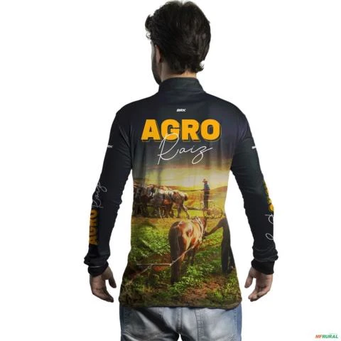Camisa Agro BRK Agro Raíz Haras com UV50 + -  Gênero: Masculino Tamanho: P