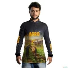Camisa Agro BRK Agro Raíz Haras com UV50 + -  Gênero: Masculino Tamanho: XG