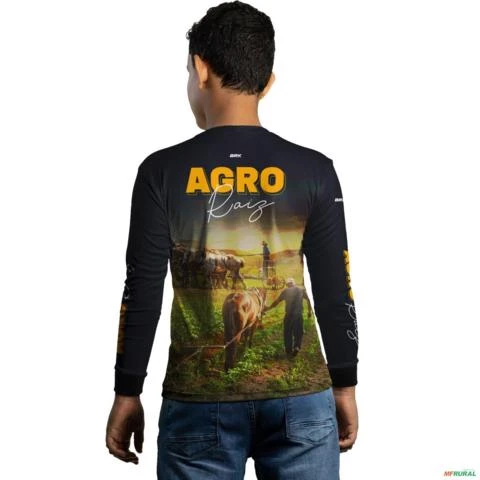 Camisa Agro BRK Agro Raíz Haras com UV50 + -  Gênero: Infantil Tamanho: Infantil M