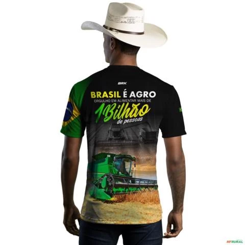 Camiseta Agro BRK Agro é Bilhão com UV50 + -  Gênero: Masculino Tamanho: G